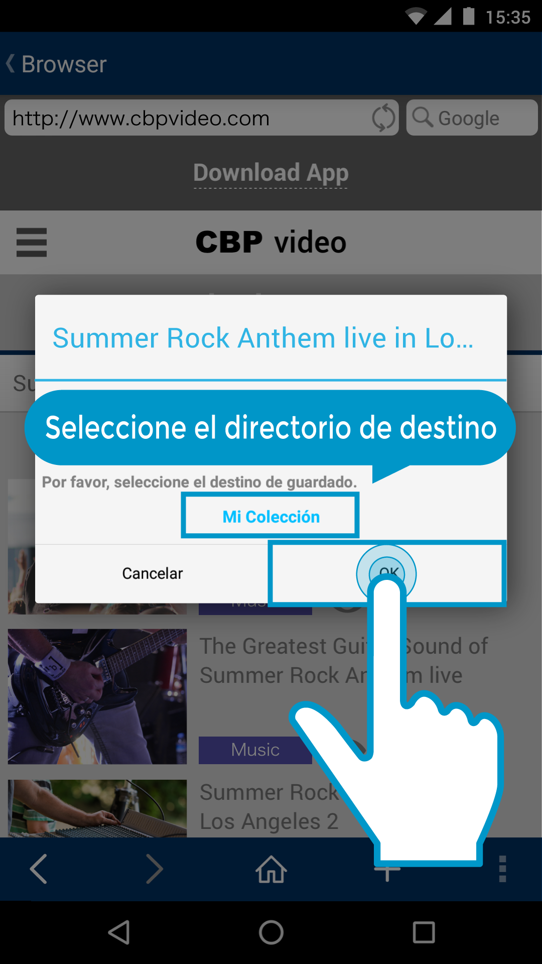 choose directory